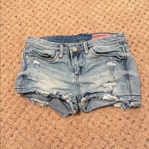 Blank NYC Women's Ripped Jean Shorts - Light Blue